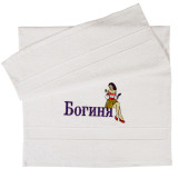 Полотенце махровое с вышивкой "Богиня" ТМ "Ярослав"